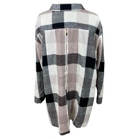 Soft Surroundings Black and White Plaid Tunic - Picture 8 of 8